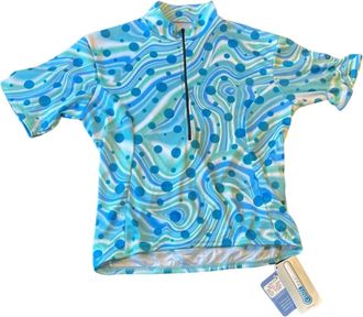 Terry Womens Pop Cycling Jersey In Blue Dots