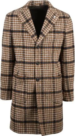 L.B.M. 1911 L.b.m. 1911, Jassen, Heren, Bruin, XL, Wol, Cappotto