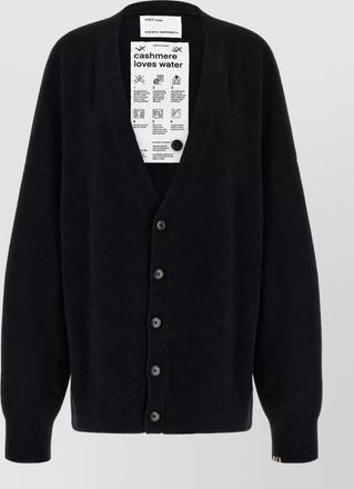 Extreme Cashmere cashmere oversized ribbed v-neck cardigan