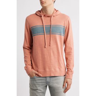 Faherty Sunwashed Organic Cotton Slub Hoodie in Rose Ocean at Nordstrom Rack, Size Xx-Large