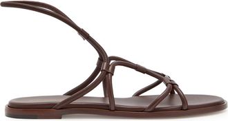 Gianvito Rossi Woven Leather Sandals - Brown - 41 (IT41 / UK8)