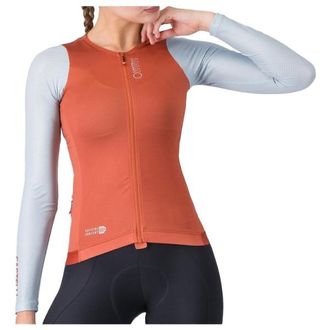 Castelli Corretto Long Sleeve Jersey Velotrikot f&uuml;r Damen | rot