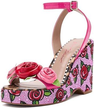 Blue by Betsey Johnson Lizzete Womens Sandals Fuchsia Rose : 7.5 M, Synthetic