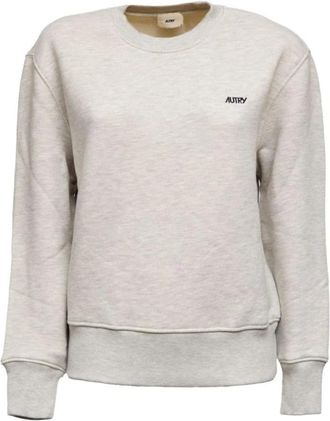 Autry Sweatshirt met geborduurd logo - Heren - Sweatshirts - Grijs - S - Katoen - Hoodies & sweatvesten