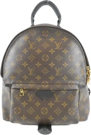 Louis Vuitton Monogram Marron Coated Canvas Backpack (Pre-Owned)