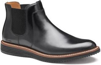 Johnston & Murphy Upton Chelsea Boot in Black Full Grain at Nordstrom Rack, Size 11.5