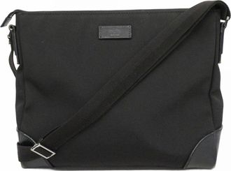 Gucci Black Canvas Shoulder Bag (Pre-Owned)