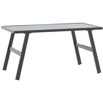 vidaXL vidaXL Garden Coffee Table Black 90x45x35 cm Powder-coated Steel