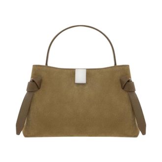 Yuzefi Mini Gyoza Suede - female - Yuzefi - Handbags - Brown - ONE SIZE - Bags
