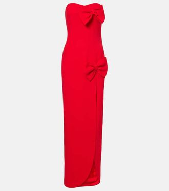Alessandra Rich Bow-detail cady gown