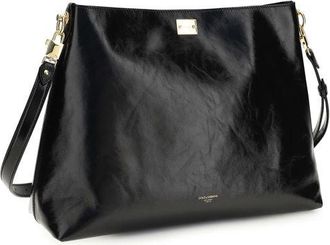 Dolce & Gabbana Womens Black Calf Leather Bos Taurus Shoulder Bag