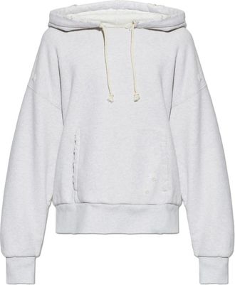 Golden Goose Star Hooded Sweatshirt - Heren - Hoodies - Grijs - M - Katoen - Hoodies & sweatvesten