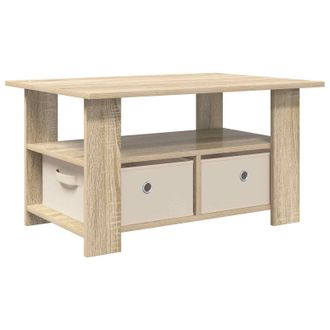 vidaXL Mesa De Caf&eacute; Roble Sonoma 77 X 55 X 42 Cm Madera De Ingenier&iacute;a Vidaxl