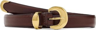 Madewell Lucie Belt Womens Belts Chocolate Raisin : 2XL, Leather