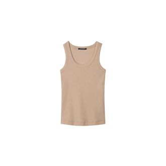Luisa Cerano Tops, Dames, Beige, L, 0716 Top