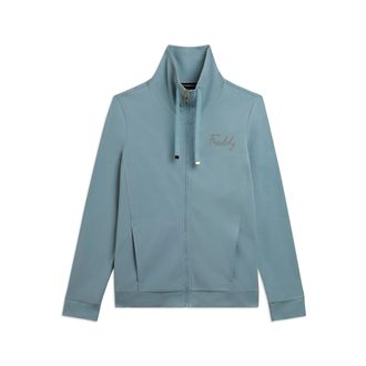 Freddy Felpa Zip con Collo Alto e Logo con borchie