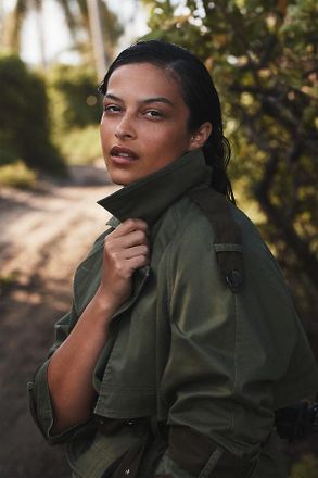 Derek Lam Ines Crop Trench Jacket