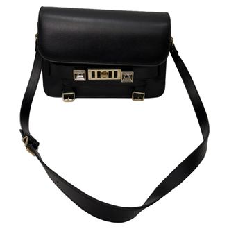Proenza Schouler Pre-owned Womens PS11 Classic Bag in Black Calfskin Leather - One Size
