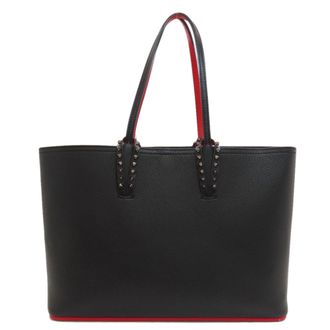 Christian Louboutin Black Leather Pouch Tote Bag (Pre-Owned)