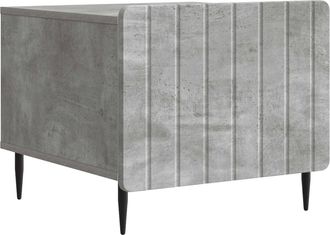 vidaXL Mesa De Caf&eacute; Gris Hormig&oacute;n 49 X 50 X 42 Cm Madera De Ingenier&iacute;a Vidaxl