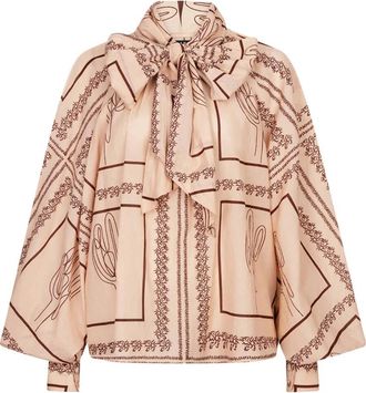 Ibana Tiara Dese Blouse - Dames - Blouses - Bruin - S - Overhemden