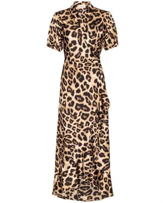 Karmamia Womens Iris Dress In Hammered Leopard