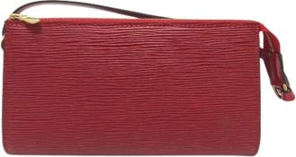 Louis Vuitton Pre-owned Pochette Accessoires - Dames - Vintage Tassen - Rood - ONE Size - Leer - Vintage