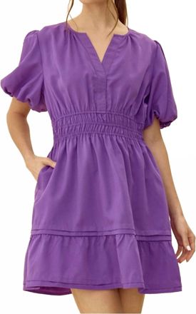 Wishlist Kourtney V-Neck Dress In Violet