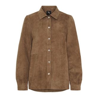 BTF-CPH Btfcph - Su&egrave;de Blouse - Dames - Blouses & Shirts - Bruin - Maat: XS Su&egrave;de