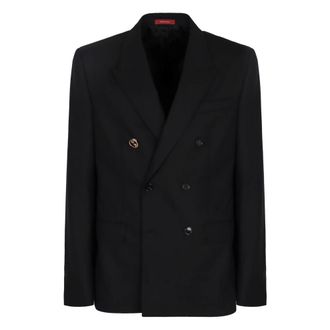 Gucci Heren, Jassen, Zwart, Maat: XL Wol