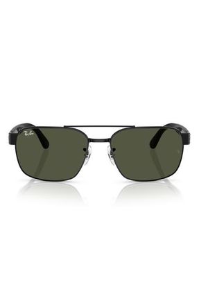 Ray-Ban 58mm Square Sunglasses in Black at Nordstrom