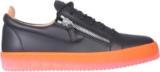 Giuseppe Zanotti Black Leather Sneakers