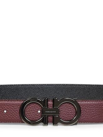 Ferragamo Gancini Reversible Belt - Black