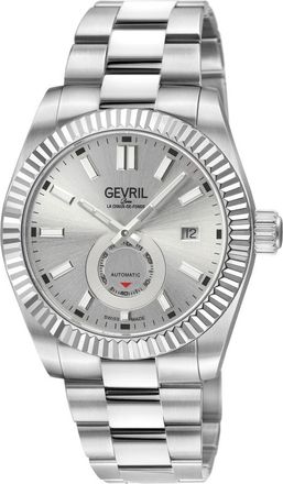 Gevril Group West Village Automatic Silver Dial Mens Watch 48982B