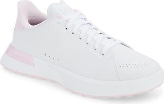 G/Fore G.112 Perforated Kiltie Golf Shoe in Snow/Blush at Nordstrom, Size 10.5
