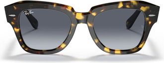 Ray-Ban Sunglasses Rb2186 133286 State Street Brown/Blue Gradient Unisex