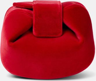 Gabriela Hearst Soft Demi velvet clutch