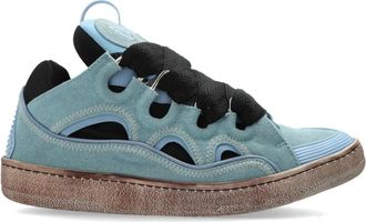 Lanvin Curb Sneakers - Heren - Sneakers - Blauw - 47 EU - Leer - Schoenen
