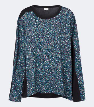Dries Van Noten Printed cotton jersey top