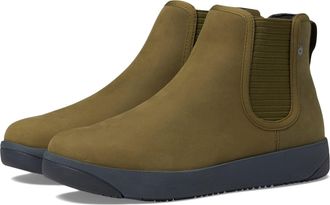 Bogs Kicker Chelsea Leather Boots - Olive