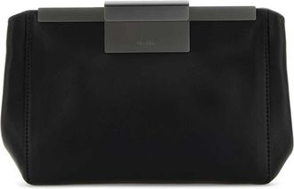 Max Mara Clasp Clutch - Dames - Clutches - Zwart - ONE Size - Leer - Tassen