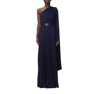 Elisabetta Franchi Dames, Jurken, Blauw, Maat: XS Poliester