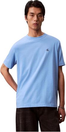 Calvin Klein T-Shirts - Heren - T-shirts - Blauw - M - Katoen - Tops