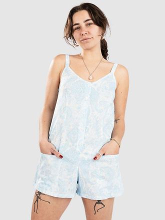 Rhythm Jean Paisley Romper Overall blauw