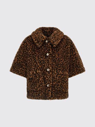 Max Mara Mantella Max Mara in pelliccia animalier