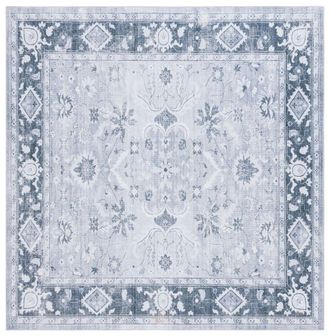Safavieh Alfombra poli&eacute;ster grigio chiaro/grigio verde 183 x 183 cm