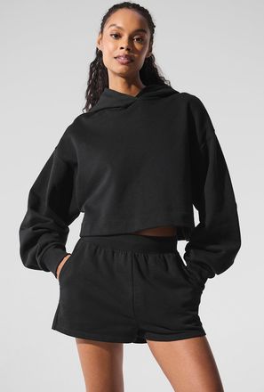 Alo | Bae Hoodie in Black, Size: Medium