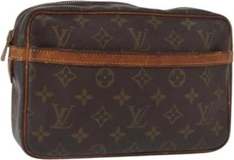 Louis Vuitton Pre-owned Clutch Bag - Dames - Vintage Clutch - Bruin - ONE Size - Leer - Vintage