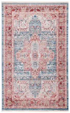Safavieh Alfombra poli&eacute;ster blu/rosso 122 x 183 cm