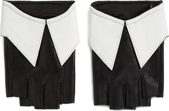 Karl Lagerfeld Guanti con mezze dita - Nero